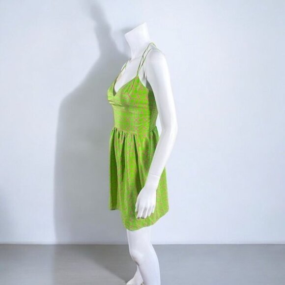 Amanda Uprichard Silk Mini Dress Green Size X- Small - Picture 13 of 16